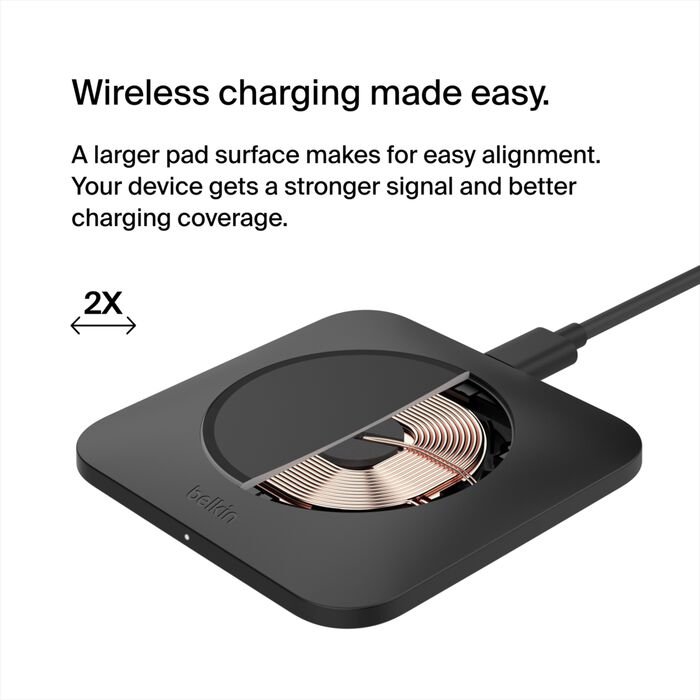 BELKIN UNIVERSAL EASY ALIGN WIRELESS CHARGING PAD 15W - Image 6